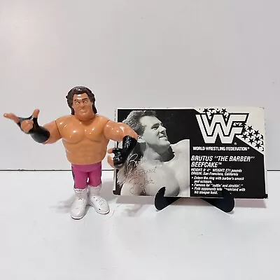 Buy Brutus The Barber Beefcake WWF Wrestling Action Figure & Bio Card - Hasbro • 4.99£