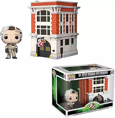 Buy Funko Pop Town | Ghostbusters | Dr. Peter Venkman With Firehouse #03 • 34.99£