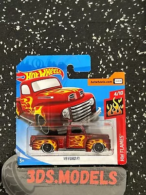 Buy FORD 49 F1 FLAMES RED Hot Wheels 1:64 **COMBINE POSTAGE** • 3.45£