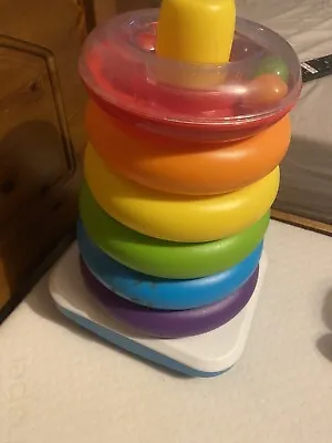 Buy Fisher Price Giant Rock A Stack Six Extra Large Colourful Rings 14 Inch • 5£