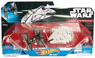 Buy Hot Wheels Star Wars The Force Awakens TIE Fighter Vs. Millennium Falcon 2-Pack • 17.78£