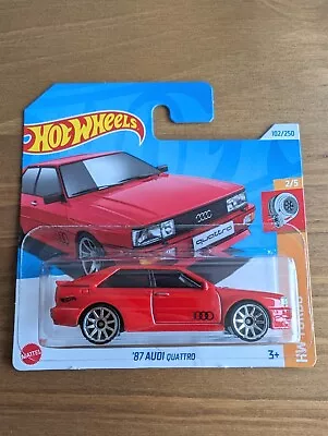 Buy Hot Wheels '87 AUDI Quattro Red Sport - 102/250 Short Card • 7.99£