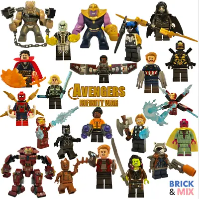 Buy Pick Your LEGO Infinity War Marvel Minifigures - Iron Man, Thanos, Spider-Man... • 6.49£