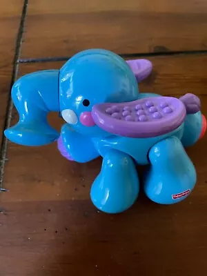 Buy Fisher Price Amazing Animals Blue Elephant Click Clack Toy  • 3.89£