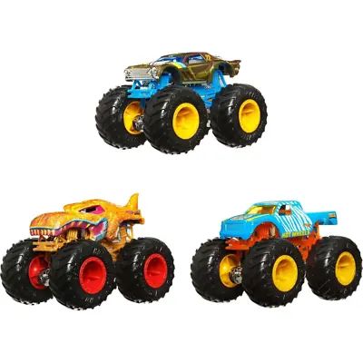 Buy Hot Wheels Monster Trucks 1:64 Colour Shifters 3-Pack Of Toy Trucks Mattel • 19.99£