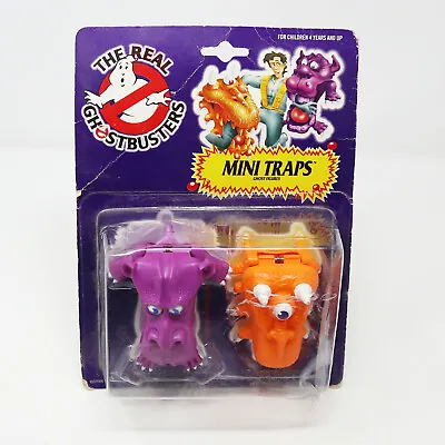 Buy VINTAGE 1986 80s KENNER THE REAL GHOSTBUSTERS MINI TRAPS GHOST FIGURES CARDED • 79.99£