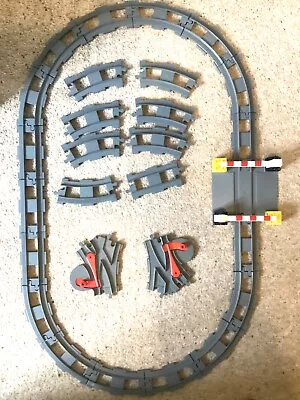 Buy Genuine Lego Duplo Grey Train Track Set Level Crossing Points • 10.99£