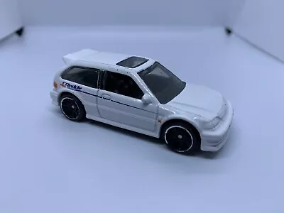 Buy Hot Wheels - Honda Civic EF White - Diecast Collectible - 1:64 Scale - USED • 4£