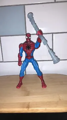 Buy 6 Inch Marvel Spider Man Figure With Spinning Hand Web Staff 2010 Hasbro • 6£