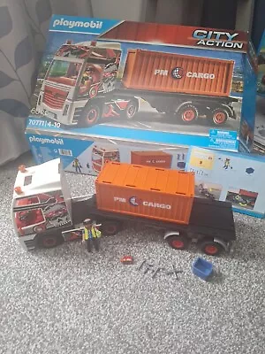 Buy Playmobil City Action 70771 Truck With Cargo Container • 25£