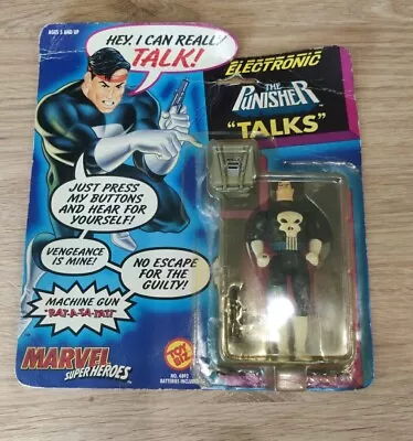 Buy Electronic Talking Punisher Vintage Action Figure Toybiz 1991 • 25£