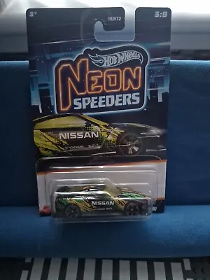 Buy Hot Wheels Neon Speeders 2017 Nissan GT-R (R35) - New Sealed Carded • 6.99£