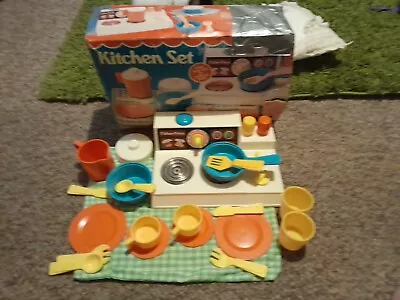 Buy Vintage 1978 Fisher Price Kitchen Set - Boxed Toy Collectable Play Imaginary • 20£