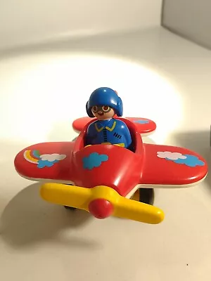 Buy Playmobil 123 Plane Red Plane With Pilot • 7.99£