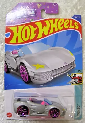 Buy Hot Wheels Barbie Extra Car Silver Tooned Mint Long Card A • 4.99£