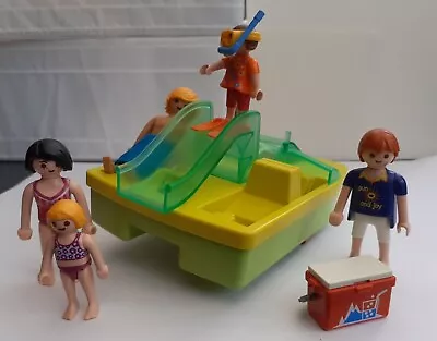Buy Playmobil Boat Pedalo With Snorkeling  Diver Figures Accessories Summer  • 4.99£