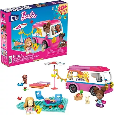 Buy Barbie Dream Camper Playset 2 Figures 123 Pieces Mega Bloks GWR35 Bricks • 17.69£