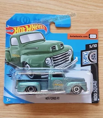 Buy Hot Wheels · '49 Ford F1 · Green · Rod Squad On Short Card · New In Sealed Pack • 5£