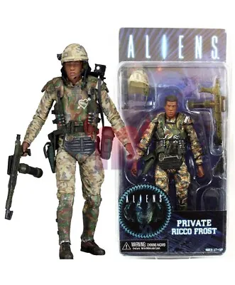 Buy NECA Aliens Private Ricco Frost Marine 7  Action Figure 1:12 Alien Series 9 New • 24.99£