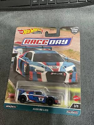 Buy Hot Wheels Premium Race Day Audi R8 Lms Car Culture Real Riders New • 5£