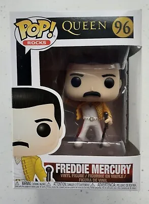 Buy Funko POP Rocks  #96 Queen Freddie Mercury Vinyl Figure Iconic Wembley Costume  • 41.19£