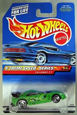Buy Hot Wheels 1999 X-Treme Speed Series #966 CALLAWAY C7 Green MINT • 2.95£