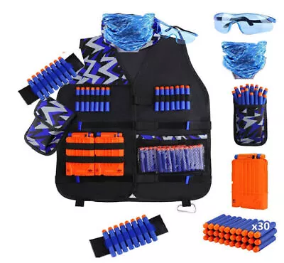 Buy Tactical Vest Jacket Set For Nerf Guns N-Strike Elite Series Tactical Vest  F4G1 • 13.65£