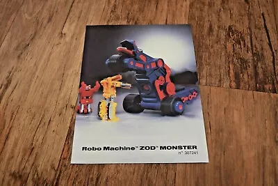 Buy Bandai Vintage 1984 Robo Machine Zod Monster Action Figure ADVERTISING FLYER  • 17.95£