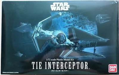 Buy Bandai Imperial TIE Interceptor 1/72 Scale Plastic Model Kit Star Wars • 65£