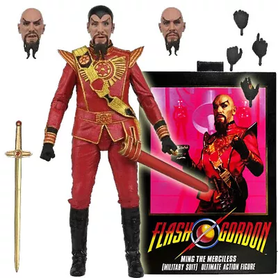 Buy NECA Flash Gordon Ming The Merciless Military Ultimate 7  Action Figure Official • 55.19£