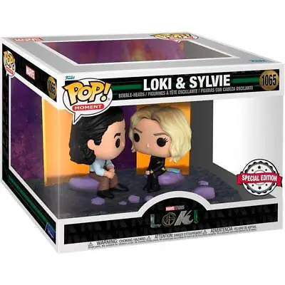 Buy Funko Pop! Moments: Marvel Loki - Loki And Sylvie Exclusive Figure #1065 • 54.95£