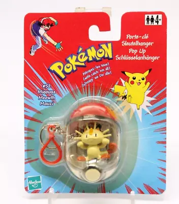 Buy Mauzi Pokemon Keychain Pokeball Figure Nintendo | Hasbro 1999 NEW ORIGINAL PACKAGING • 25.83£