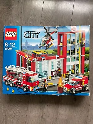 Buy LEGO CITY: Fire Station (60004) 100% Complete USED • 38£