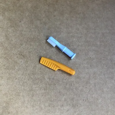 Buy Playmobil Blue Toothbrush & Comb, Bathroom Bedroom Hotel Dolls House Spares 08 • 1.20£