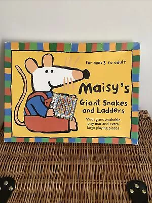 Buy Rare Vintage Maisy Mouse Maisy’s Snakes And Ladders Game 2000 Washable Giant Box • 20£