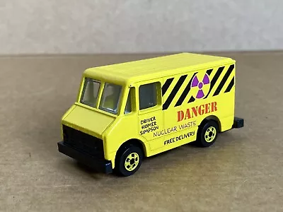 Buy Hot Wheels Homer Simpson Nuclear Waste Van, 1990, Rare, Yellow Wheels, VGC. • 12£