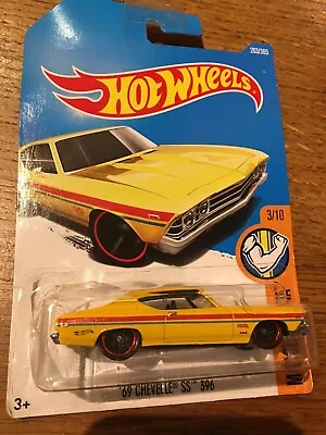 Buy Hot Wheels '69 Chevelle SS 396 Muscle Mania Yellow DTY86-D7B3 Long Card • 3£