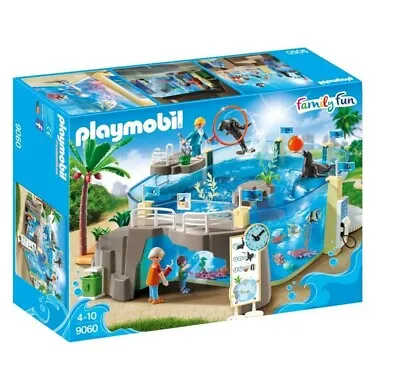 Buy Playmobil 9060 Family Fun Aquarium Pool Enclosure With Fillable Water Enclosure • 59.89£