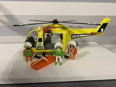 Buy Vintage PlayMobil Air Rescue Set Of Helicopters With Figures • 14.99£
