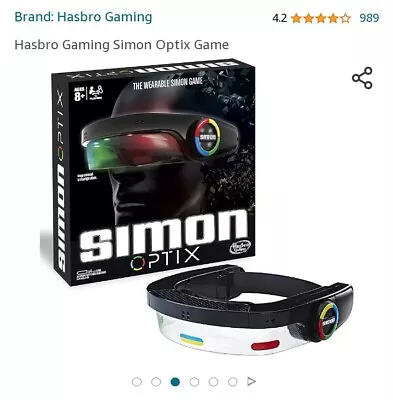 Buy Simon Optix - Wearable Electronic Light Headset Memory Puzzle Game By Hasbro • 4.99£