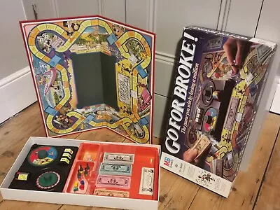Buy Vintage MB Games Go For Broke! Family Board Game 1985  • 11.99£