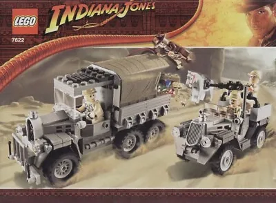 Buy Lego Indiana Jones Truck And Jeep From Set #7622 Race For The Stolen Treasure • 44.99£