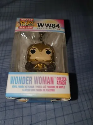 Buy Wonder Woman 1984 Golden Armour Power Pose DC Funko Pocket Pop Keychain NEW. • 5.99£