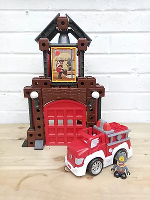 Buy Fisher Price Trio Blocks Fire Station With Manual • 14.99£