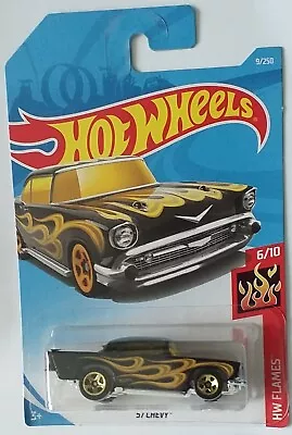 Buy Hot Wheels 2017 '57 Chevy, Black/gold, Long Card. • 3.99£