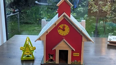 Buy Vintage Fisher Price Play Family School House & Letters, Numbers Figures 1970s • 20£