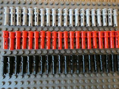 Buy Lego Technic Black Red Light Bluish Grey Pin 3L With Bush Kit P/N 32054 X 60 NEW • 5.50£