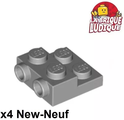 Buy LEGO X4 Plate Modified 2x2 X2/3 With 2 Studs Grey/Light Bluish Gray 99206 NEW • 1.25£