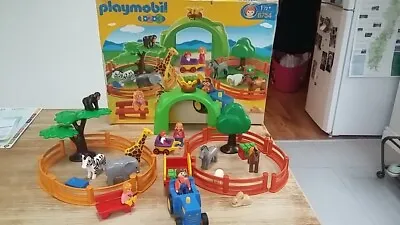 Buy Playmobil Set 6754 Large Zoo With Extras - 6 Figures, 9 Animals  In Original Box • 20£