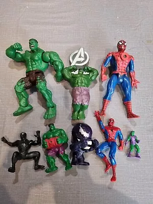 Buy 8 Marvel Figures/Toys - Hulk, Spider-Man,  Venom • 10£